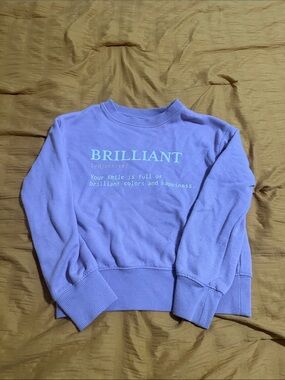 wonder nation Lavender Graphic 'BRILLIANT' Sweatshirt